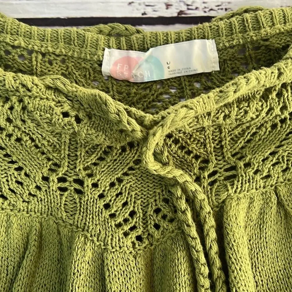 Free People Lily Fauxchet Sweater Shorts size Large